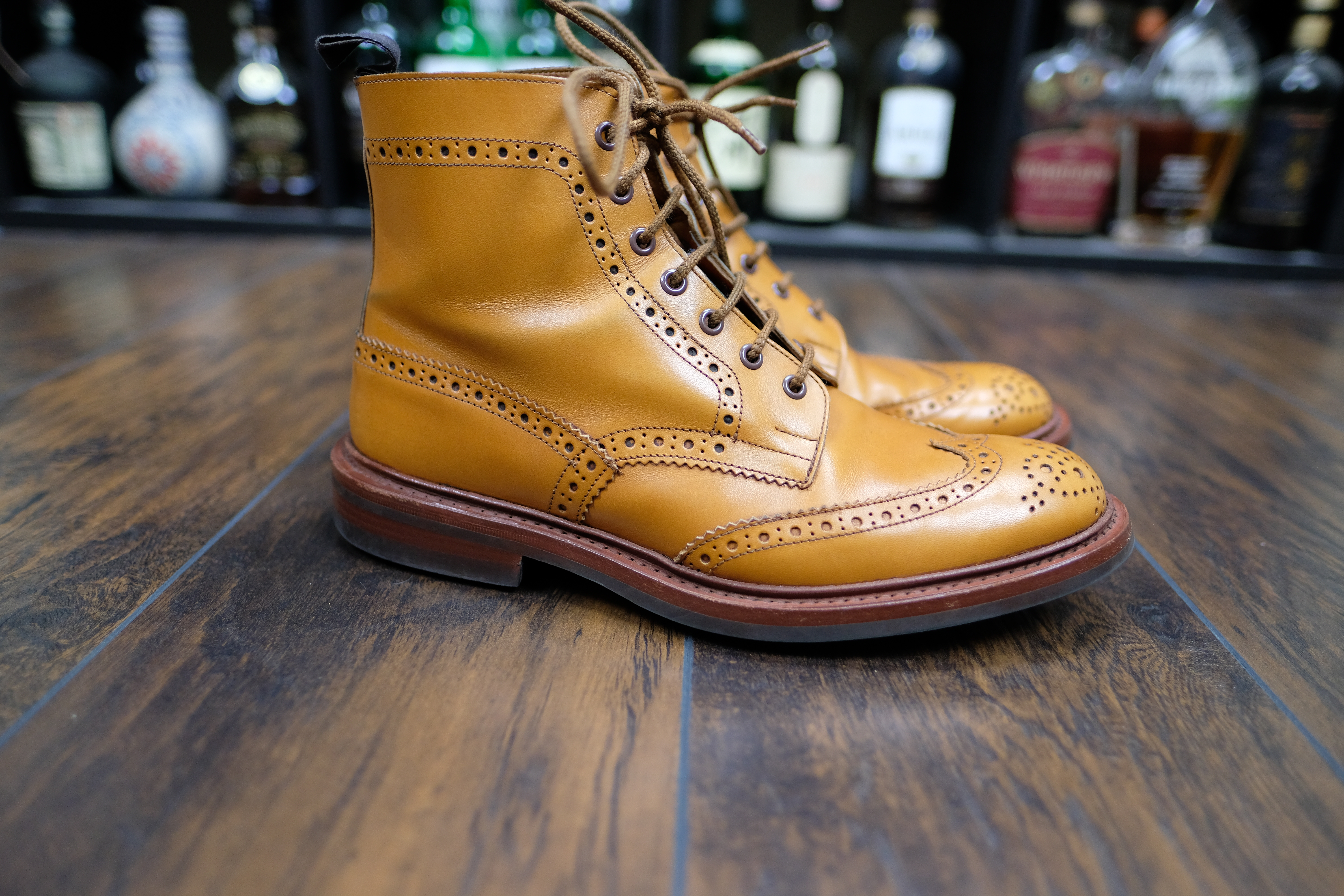 trickers army boot